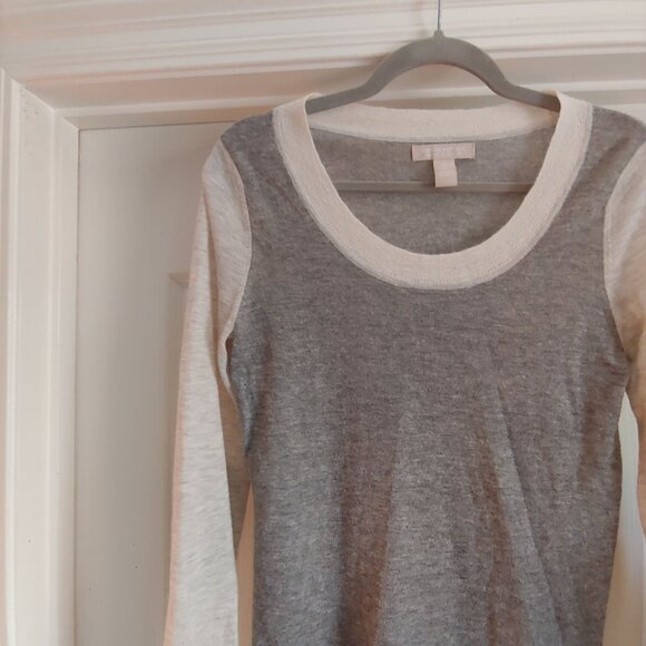 Banana Republic Alpaca/Nylon/Wool Blend L Sleeve Elbow Patch Pullover M - Picture 6 of 11